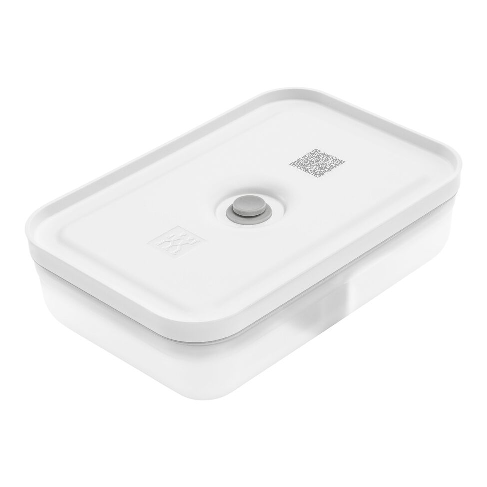 Vakuum Lunchbox L flach, Kunststoff, Semitransparent-Grau