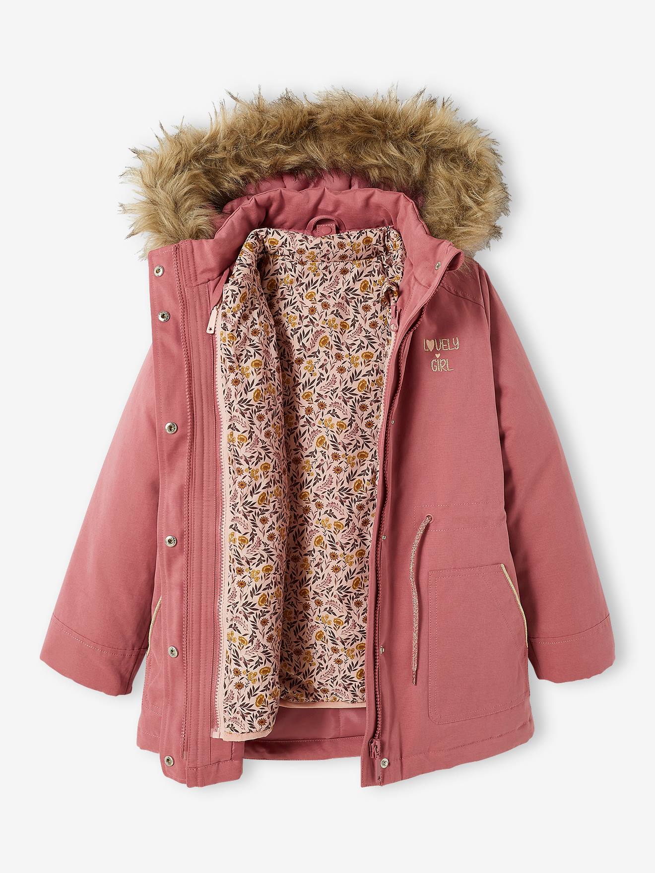 Parka 3 en 1 hiver fille vert