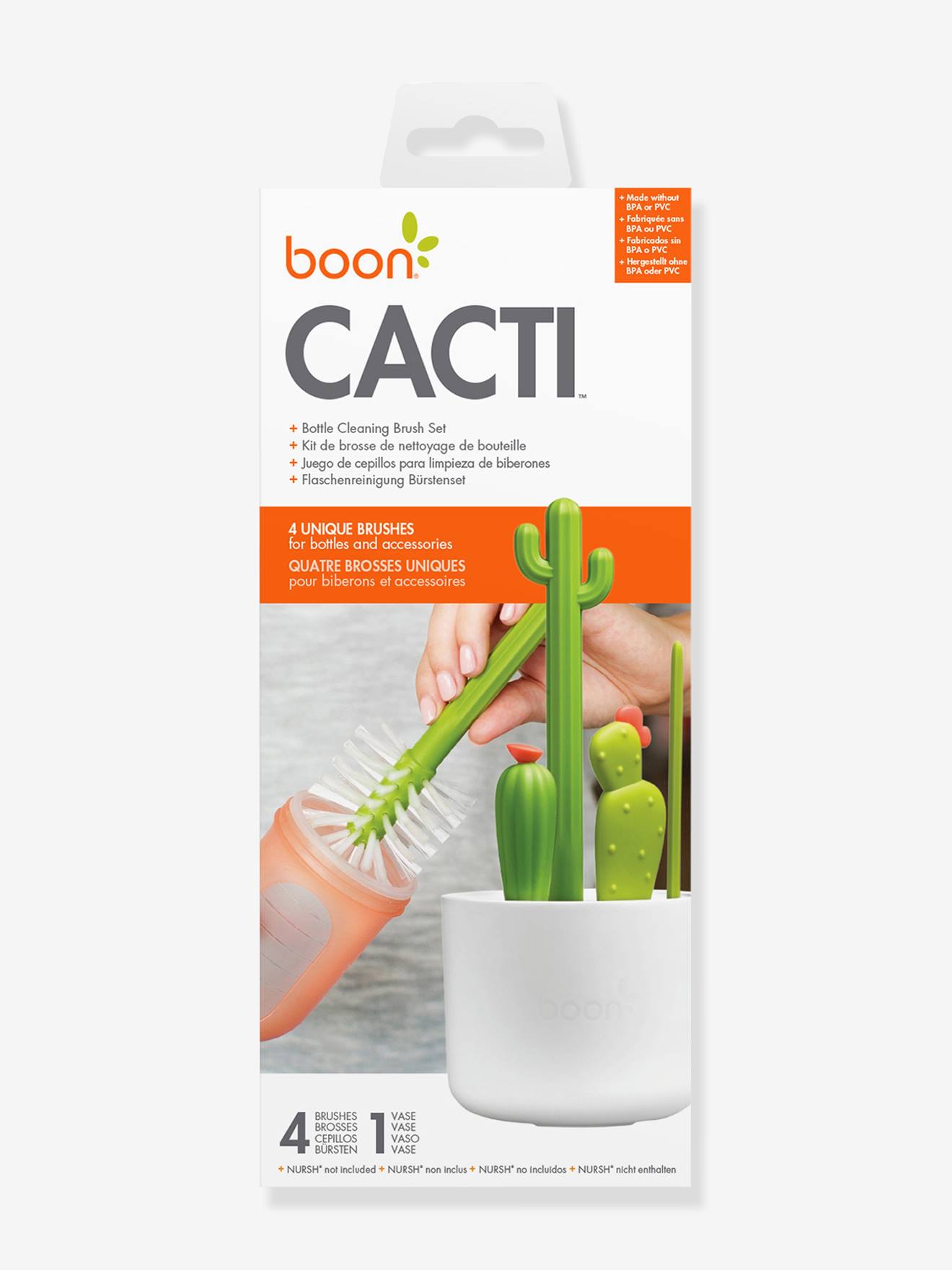 Set de 4 brosses Cactus
