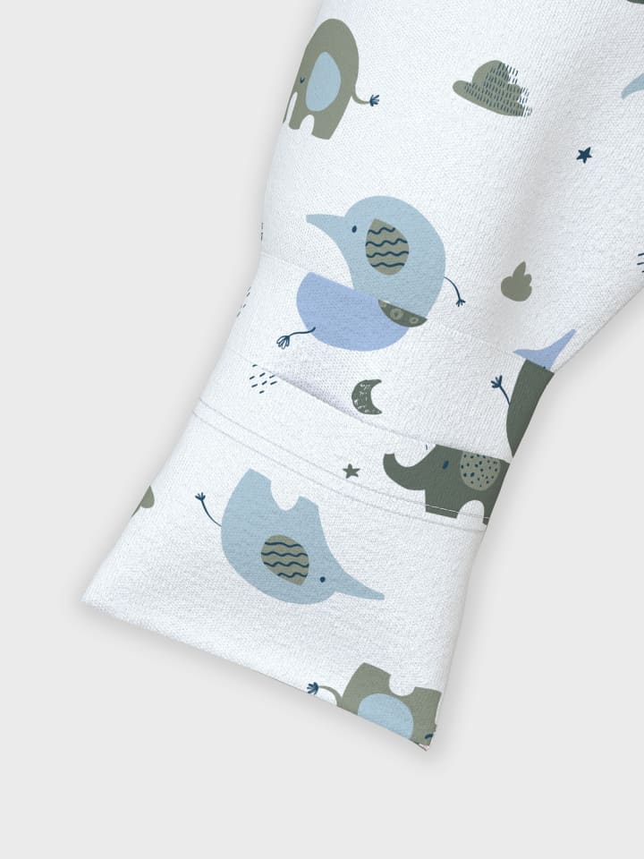 name it Schlafstrampler NBFNIGHTSUIT 2P ZIP ELEPHANT in baby blue günstig kaufen