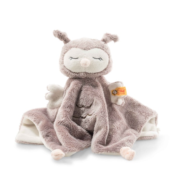 Ollie Eule Schmusetuch, 26 cm, beige