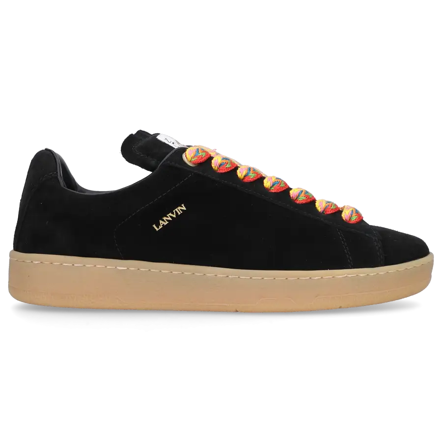 Lanvin - Sneaker low CURB LITE Veloursleder - schwarz