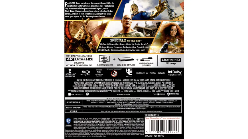 Black Adam  (4K Ultra HD) (+ Blu-ray 2D)