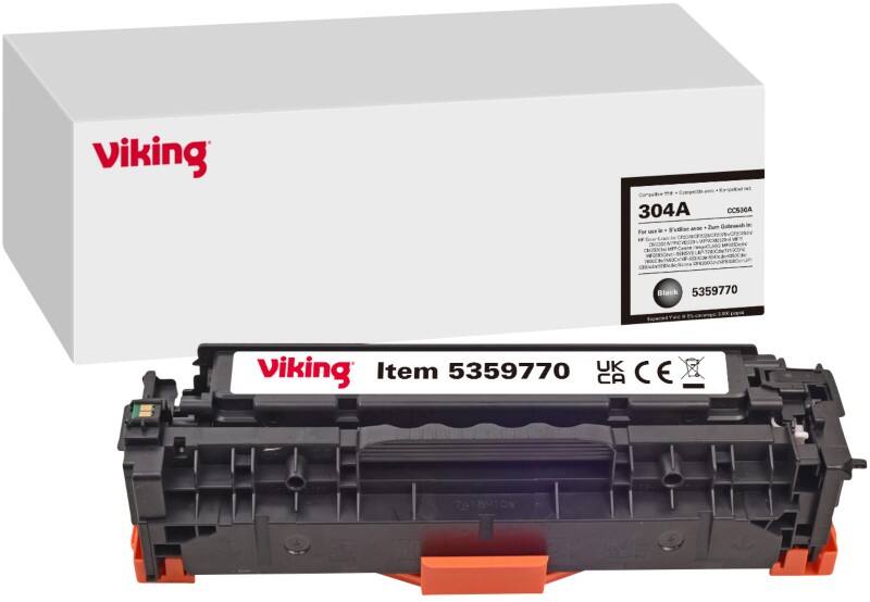 Viking 304A Kompatibel HP Tonerkartusche CC530A Schwarz