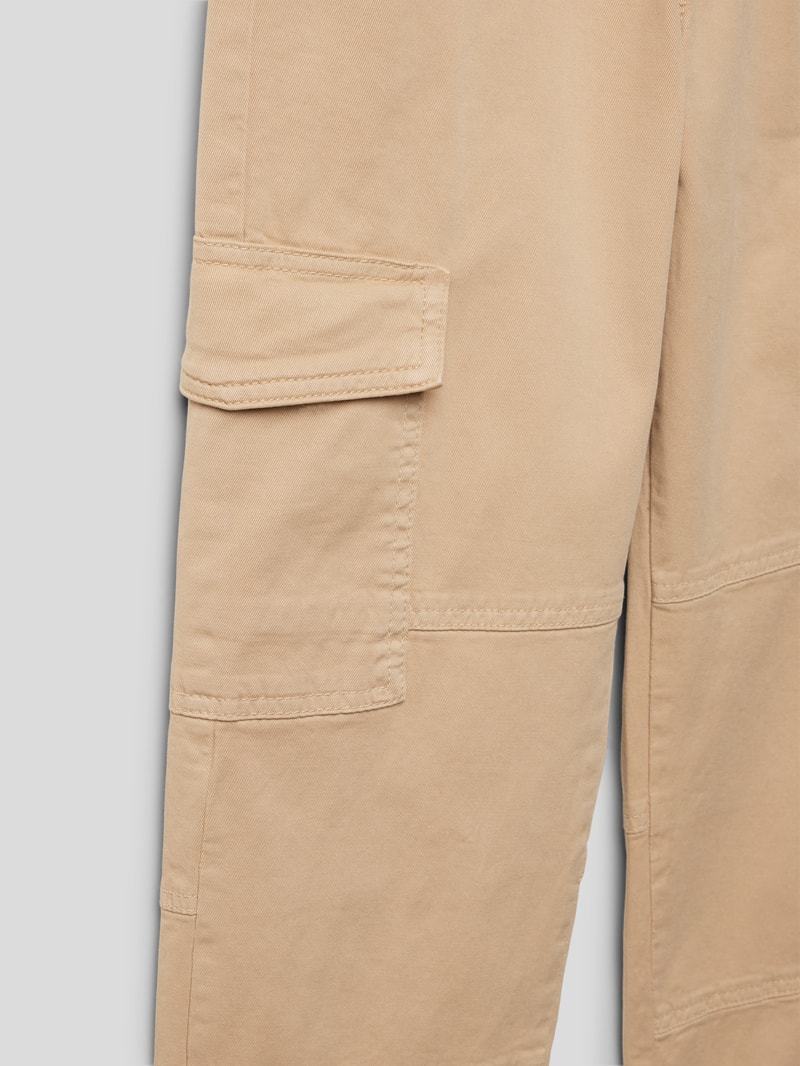 Cargohose mit 5-Pocket-Design in beige