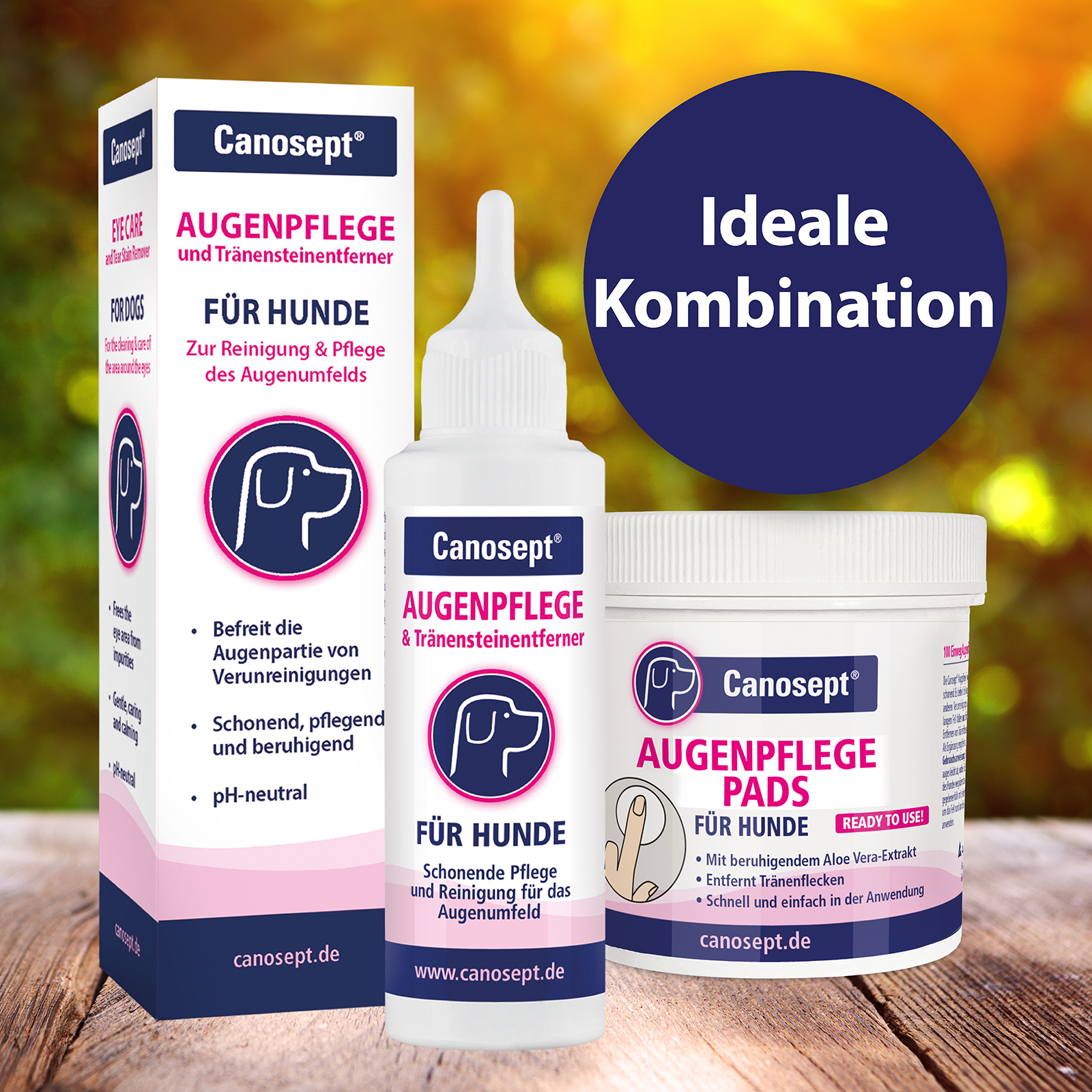 Canosept Augen- & Ohrenpflege Canosept Augenpflege Pads für Hunde 100 Stück