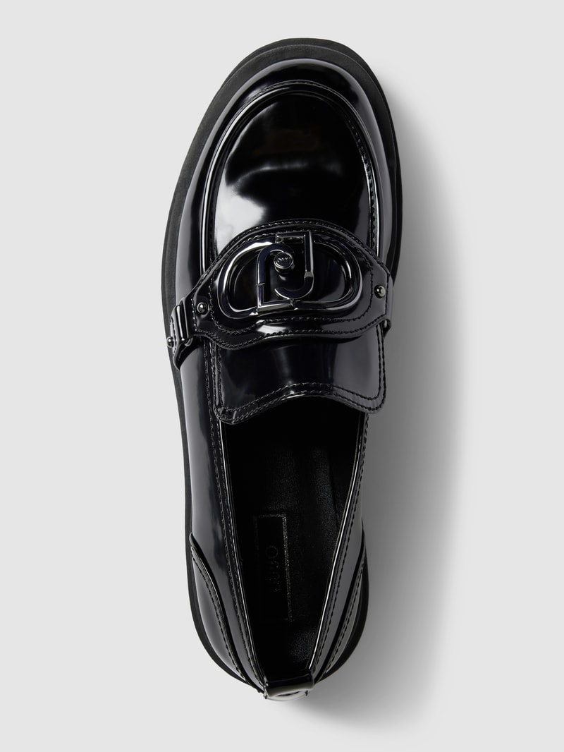 Penny-Loafer mit Schaftbrücke Modell 'Love' in schwarz