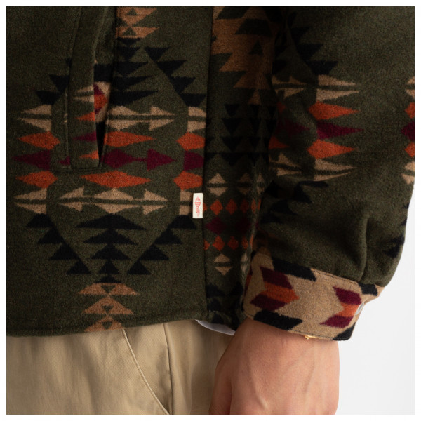 Revolution - Checked Navajo Inspired Overshirt with Zipper - Hemd