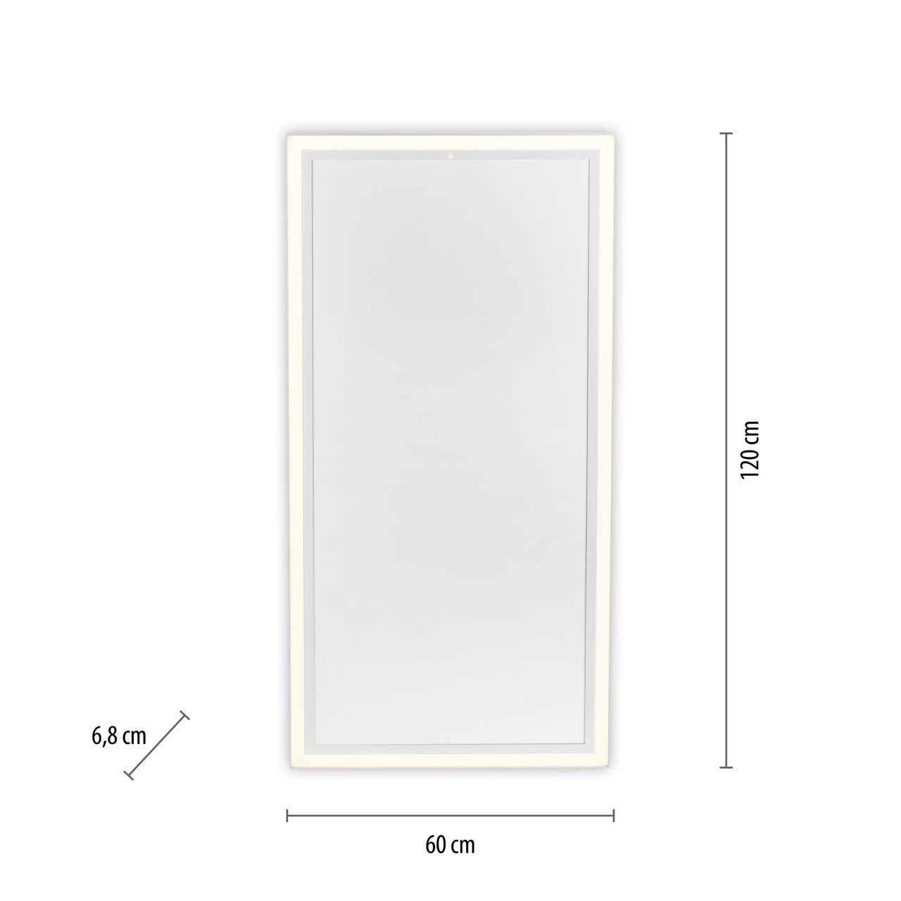 JUST LIGHT JUST LIGHT.  LED Deckenpanel mit IR-Heizung 800W, 1xLED-Board/54W/2700-5000K, FB, dimmbar, Weiss