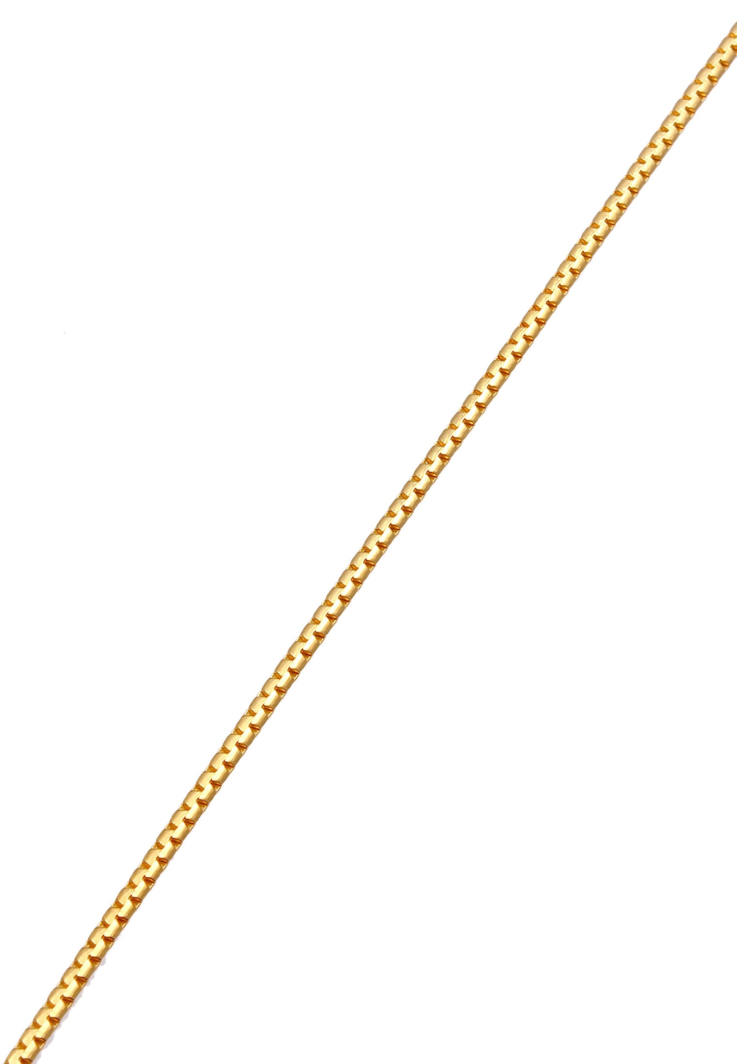 Cadena ovalada Elli para mujer, base plana moderna en plata de ley 925.