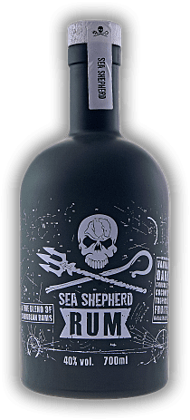 Sea Shepherd Rum Sea Shepherd Rum Ein feiner Blend aus karibischen Rums von Barbados und Jamaika. 0,7	 Liter - Vol 40%