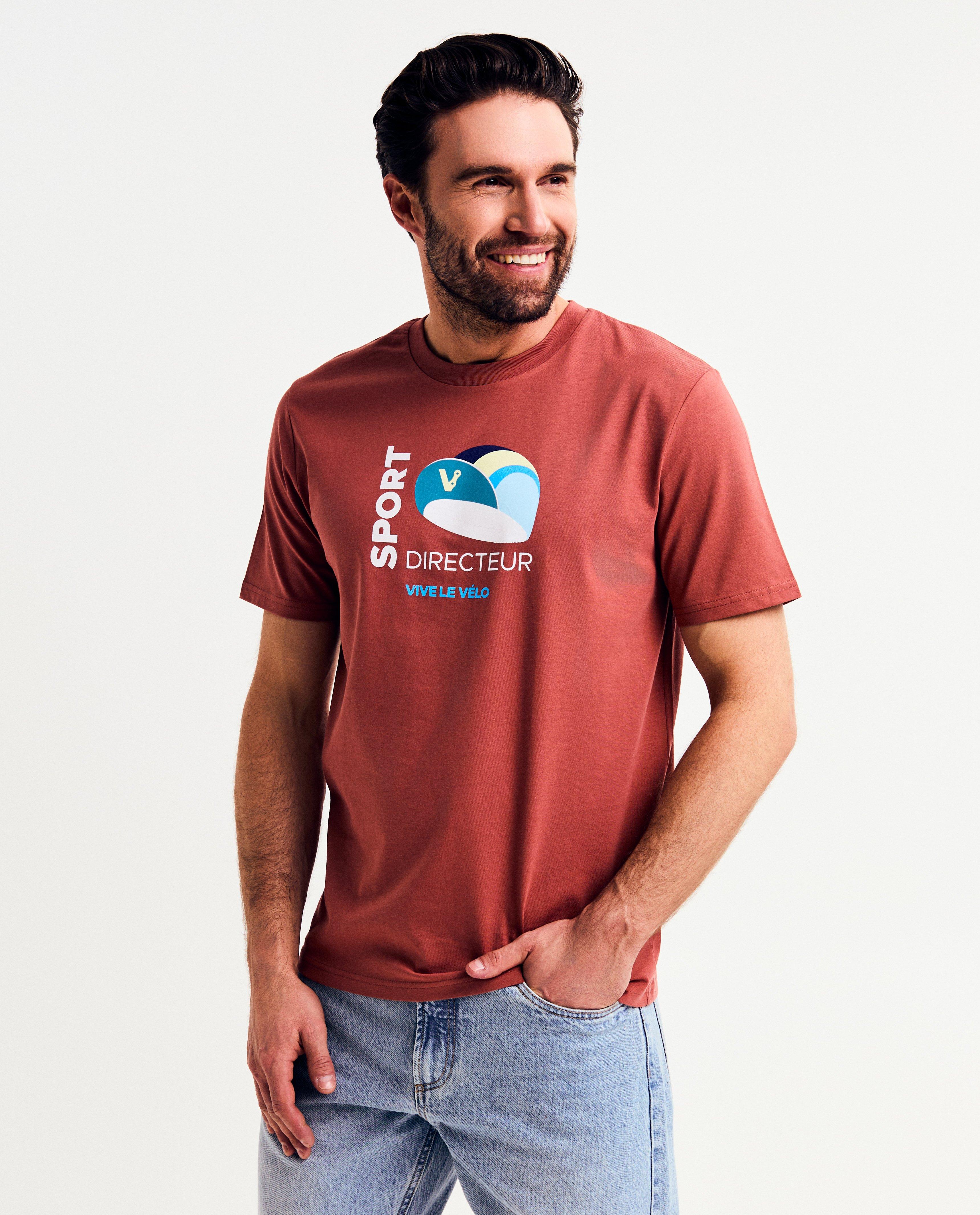 Trăiască ciclismul! Tricou cu imprimeu roșu