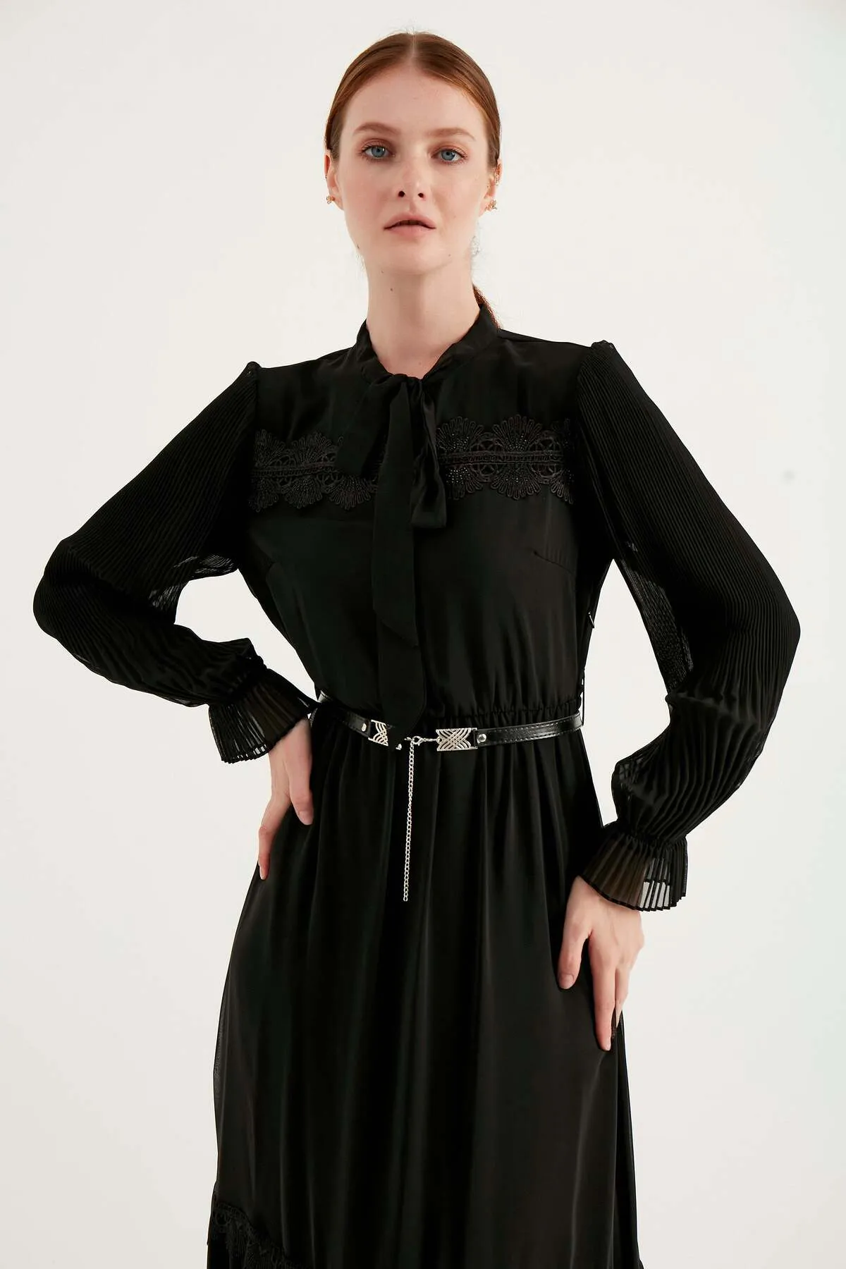 Herita  Kleid - Schwarz - A-Linie