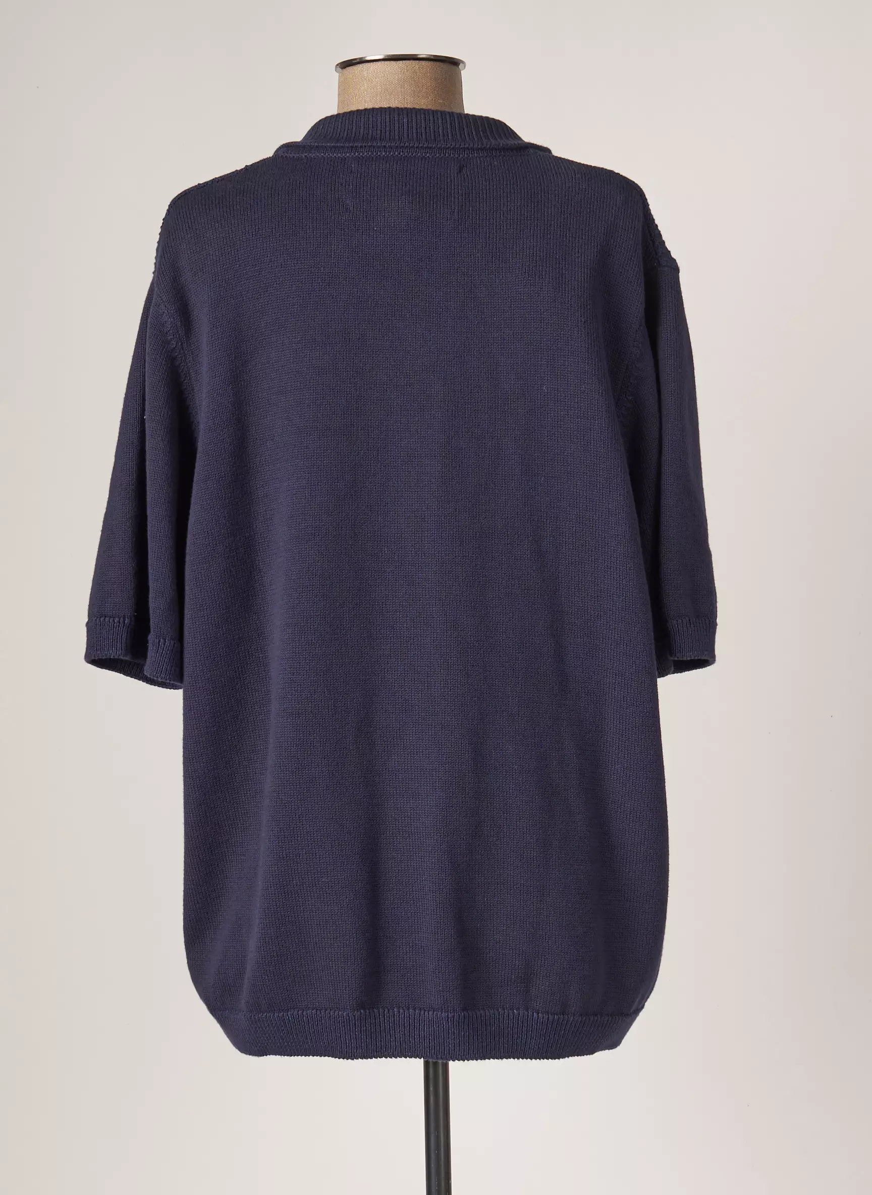 L Impeccable Marcel Gilet Femme couleur bleu