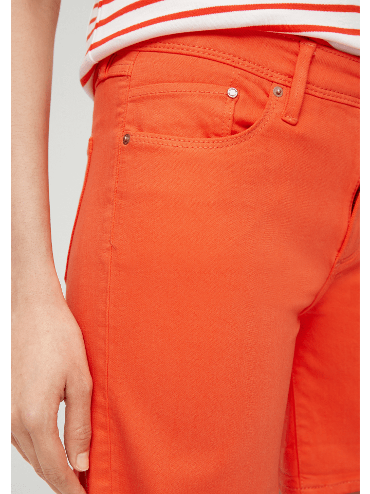 s.Oliver Jeans-Hose Short kurz in Orange günstig kaufen