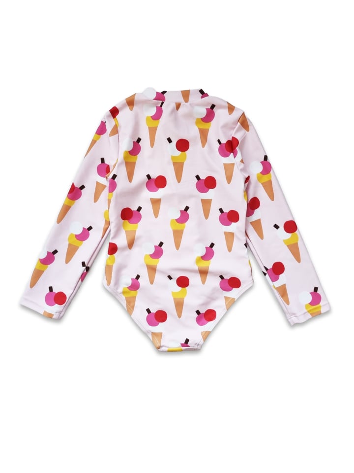 Toby Tiger Badeanzug mit Eiswaffe Print in rosa günstig kaufen