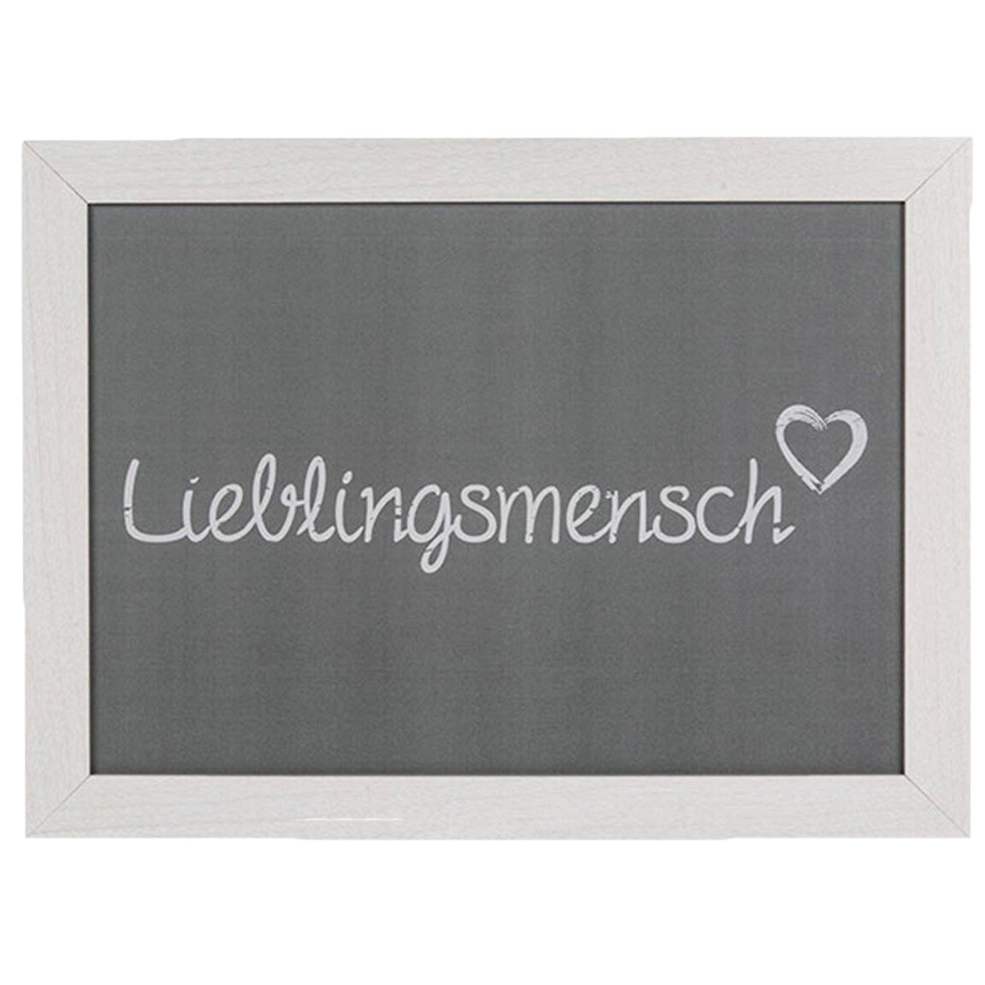 Bada Bing Kniekissen Kissentablett Tablett Unterlage Kissen Grau Weiß, (Lieblingsmensch), passt sich dem Untergrund an