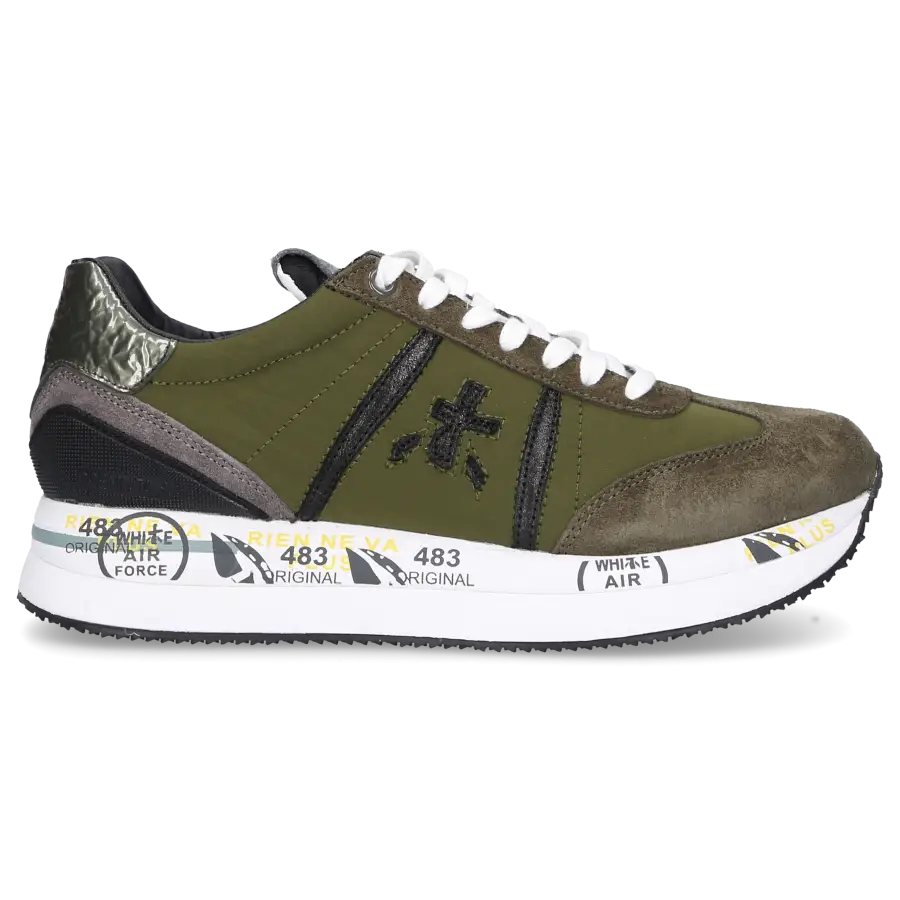 Premiata - Sneaker low CONNY Veloursleder - grün