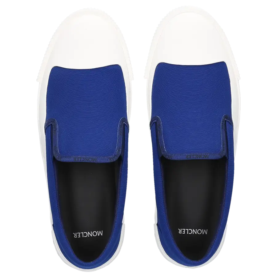 Moncler - Sneaker low GLISSIERE TRI Canvas - blau