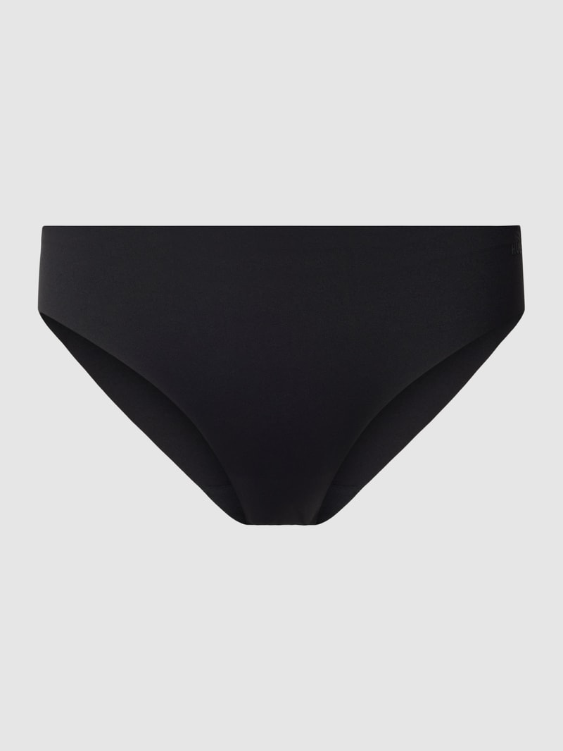 Slip mit Label-Detail in schwarz