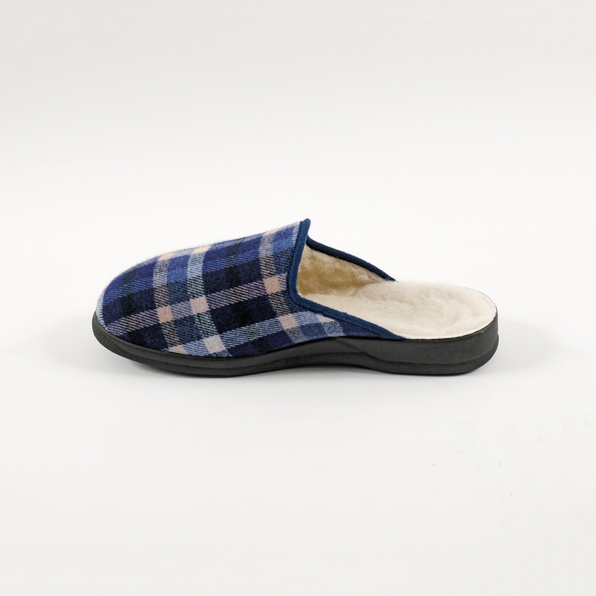 Mules homme fourrées