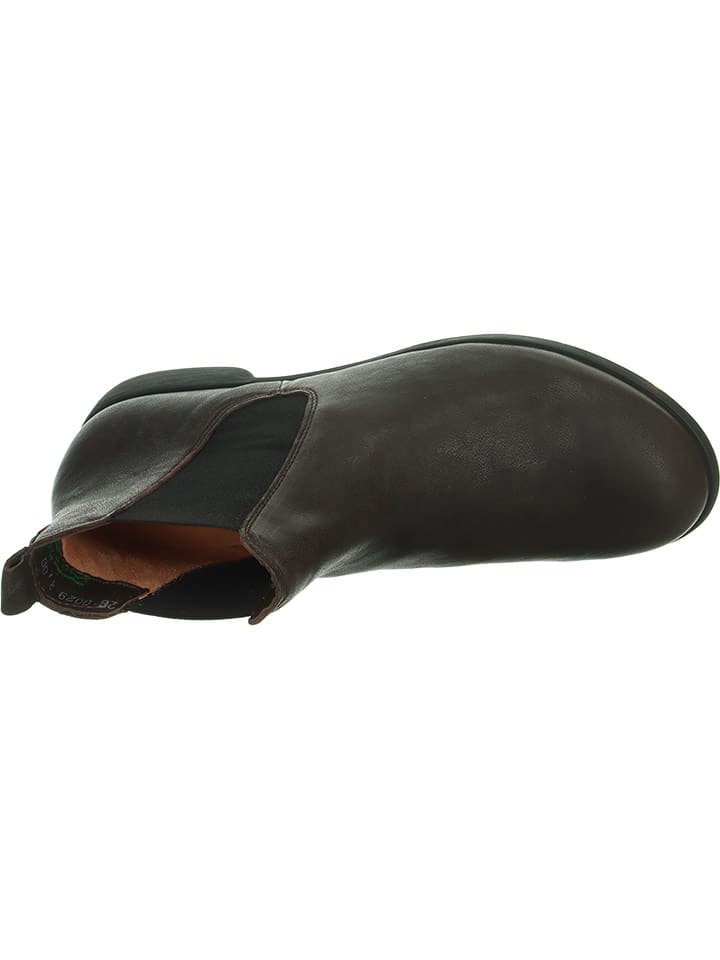 Think! Leder-Chelsea-Boots in Braun günstig kaufen