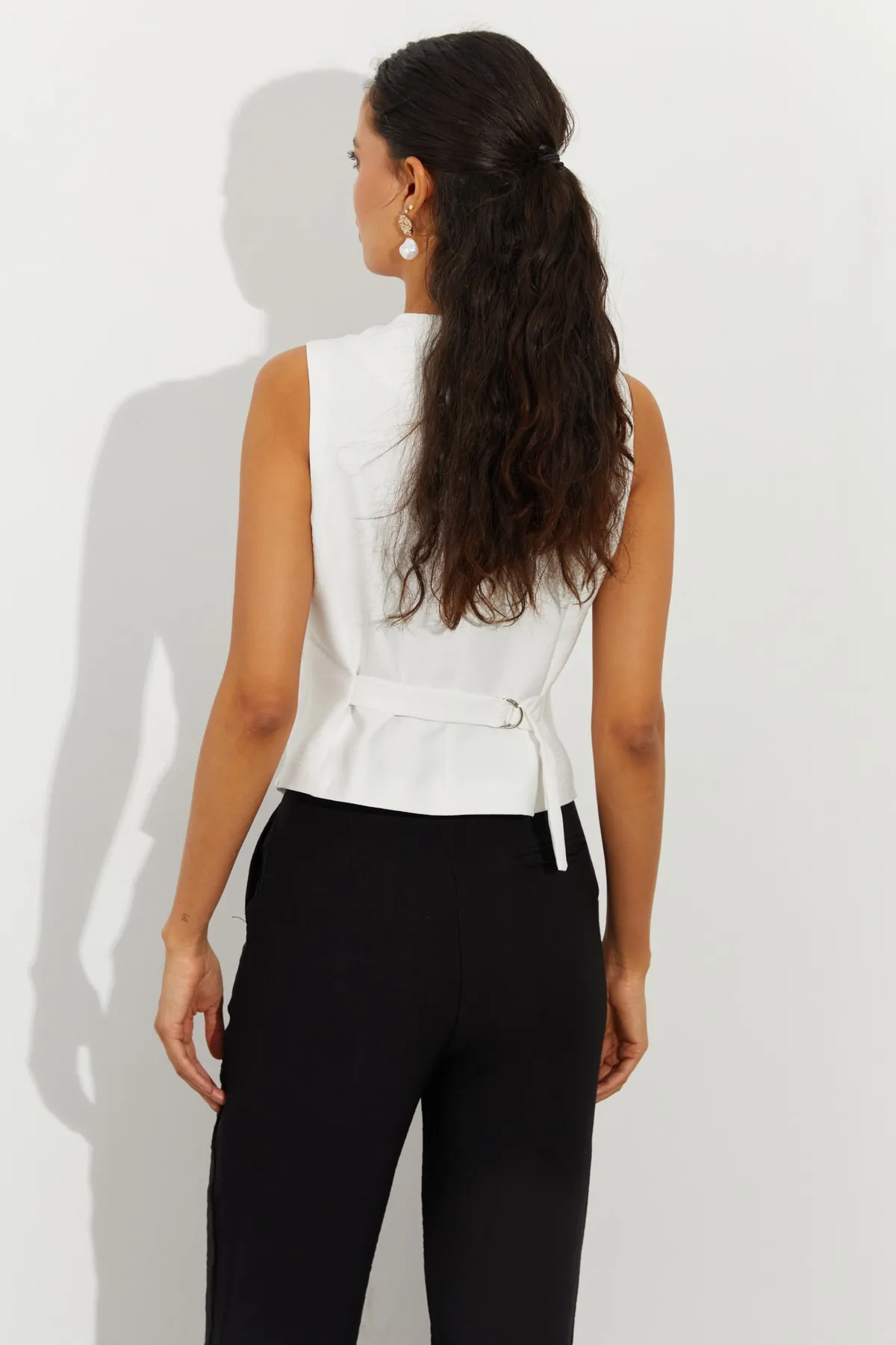 Cool & Sexy  Weste - Weiß - Basic