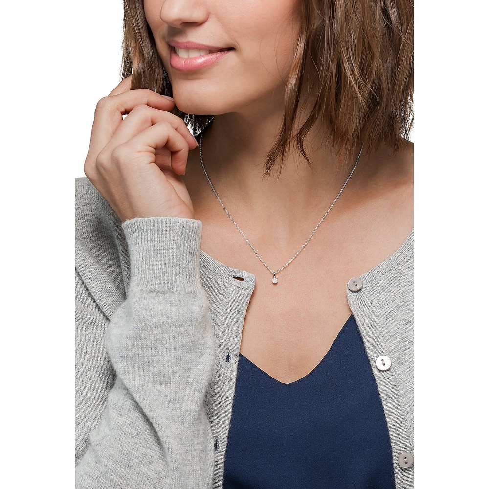 Valeria Chaînette 375 Or blanc collier