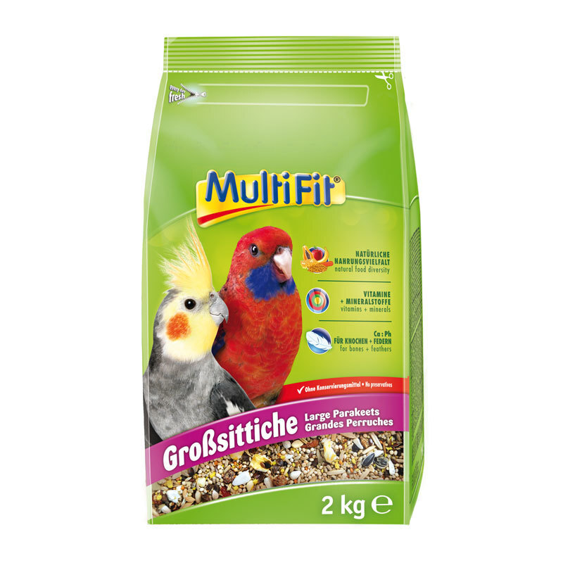 MultiFit Hauptfutter MultiFit Großsittichfutter 2 kg