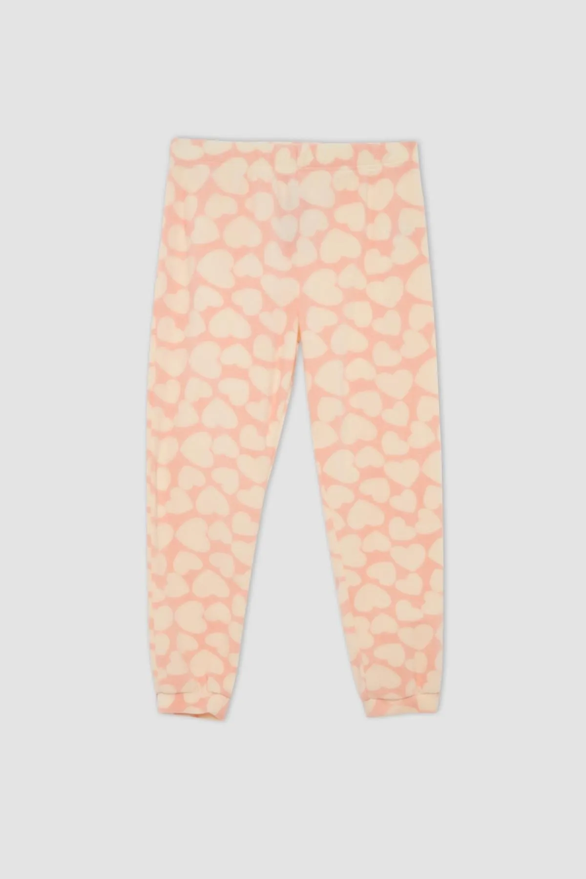 DeFacto  Fall In Love Polar-Pyjamahose mit normaler Passform und Herzmuster