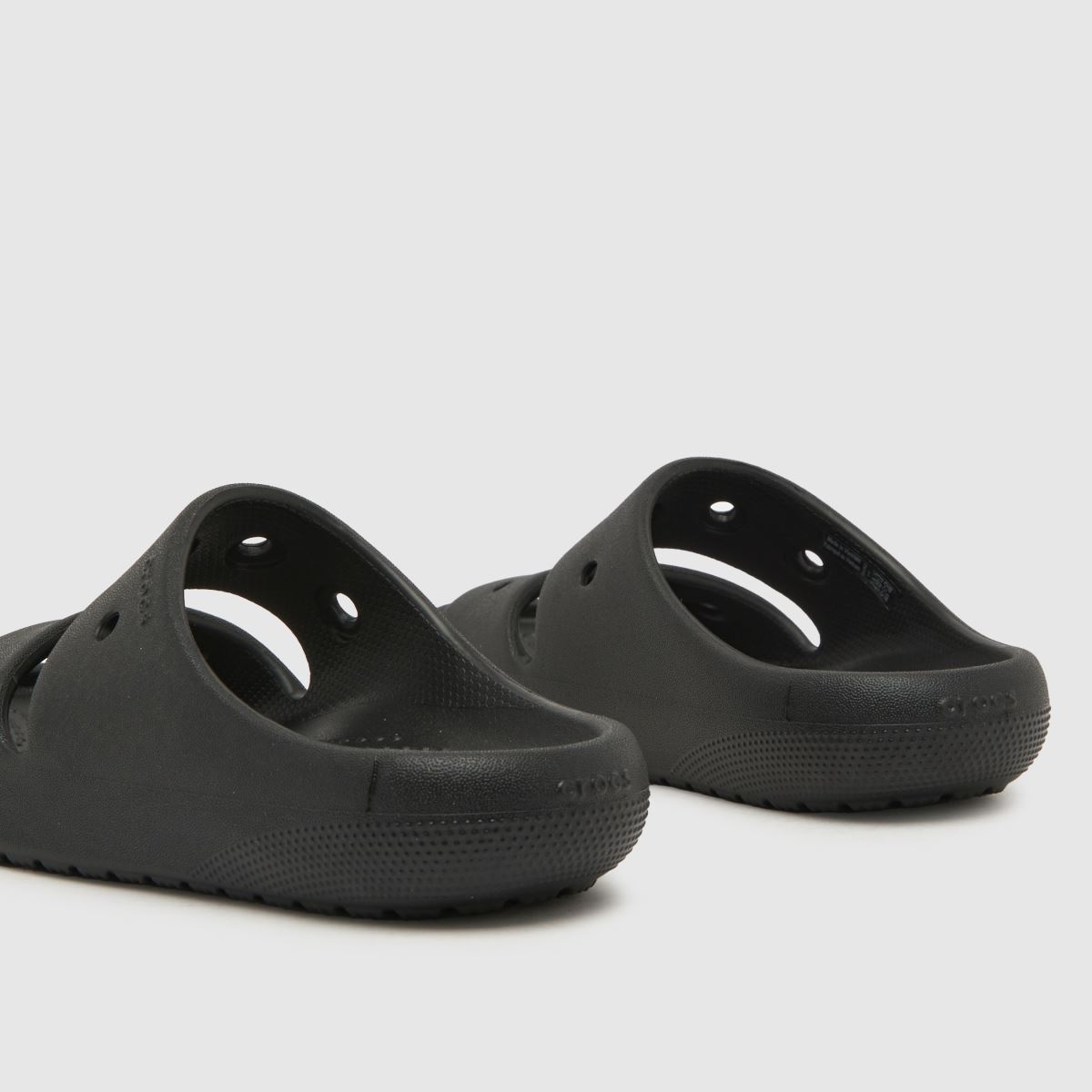 Crocs svarta klassiska 2.0 juniorsandaler
