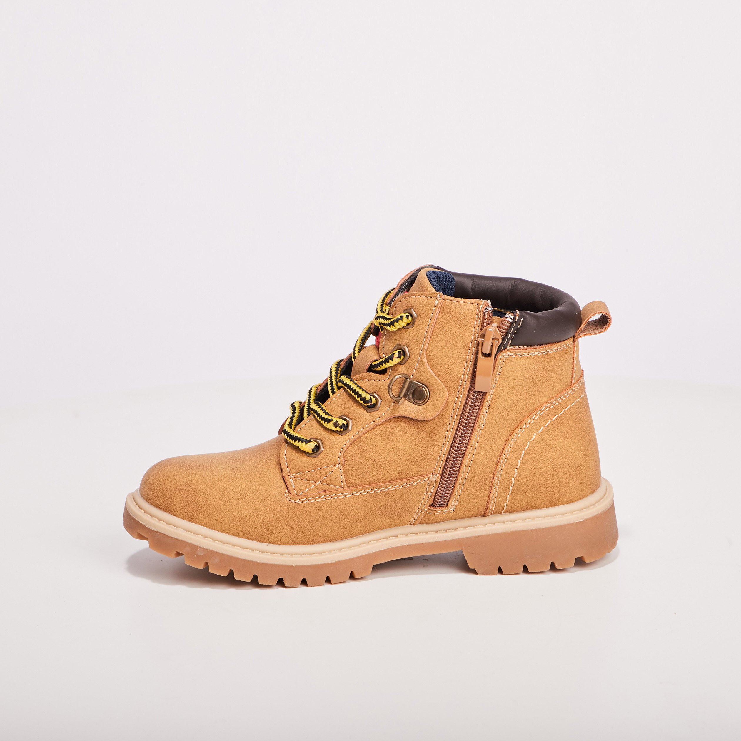 Bottines zippées Creeks camel garçon | La Halle