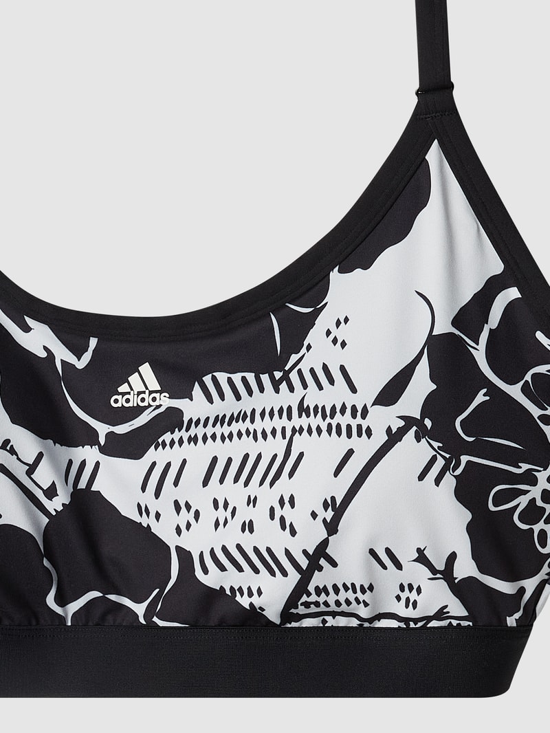 PLUS SIZE Bustier mit Allover-Muster  in schwarz