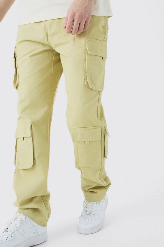 Tall Twill Cargo-Hose mit weitem Bein