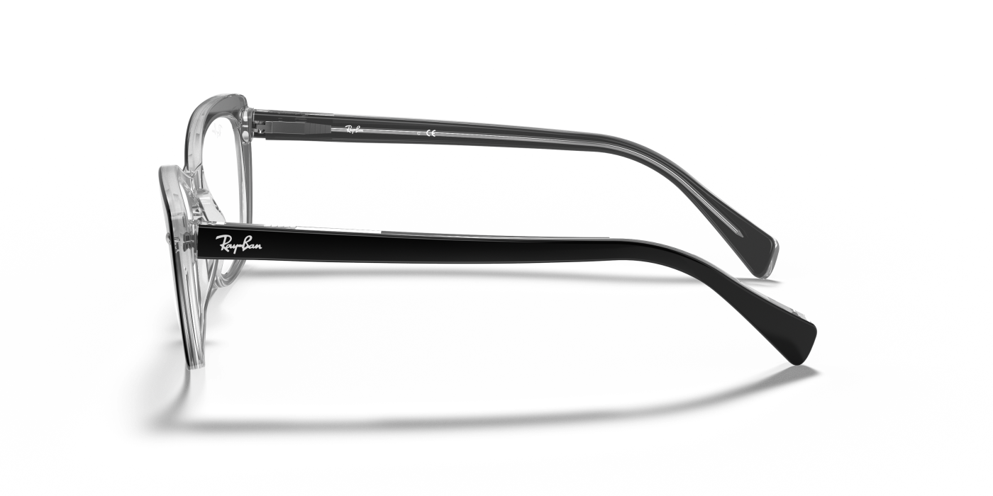 RB5366 OPTICS - Negru lucios pe transparent