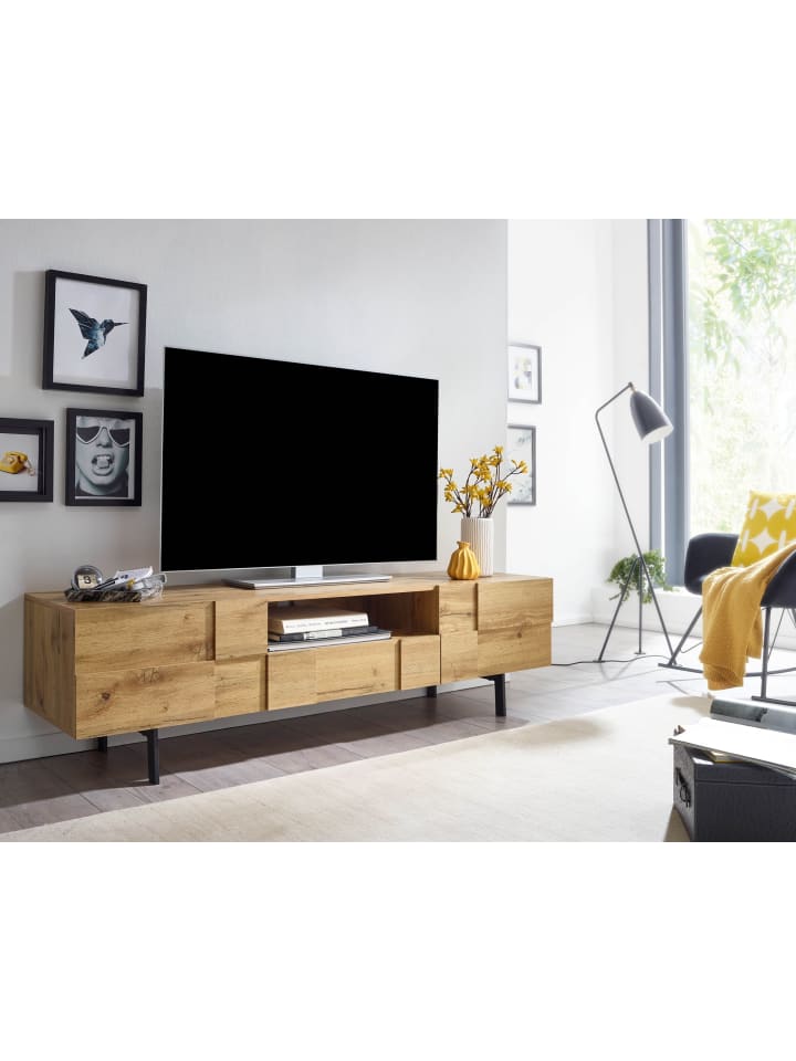 KADIMA DESIGN Lowboard | Eiche, 160x46x43cm, TV-Kommode, 2 Türen günstig kaufen onesize