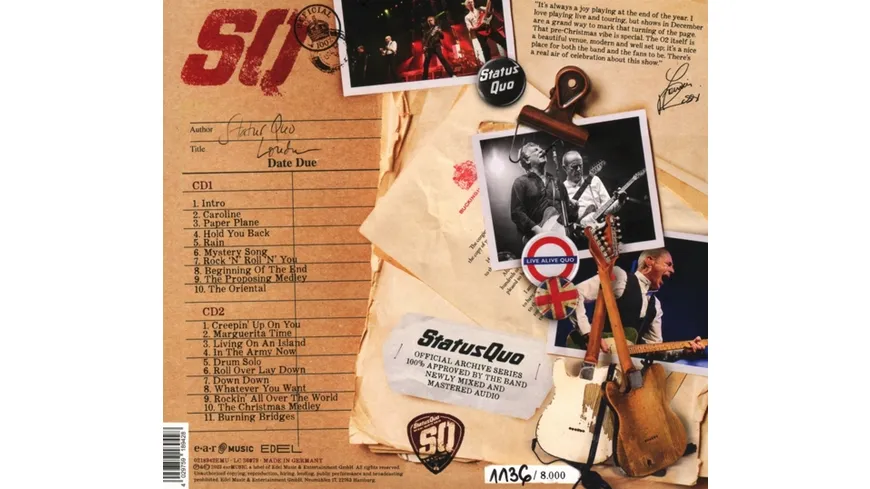 Official Archive Series Vol.2 (Ltd. 2CD) Live In London 2012