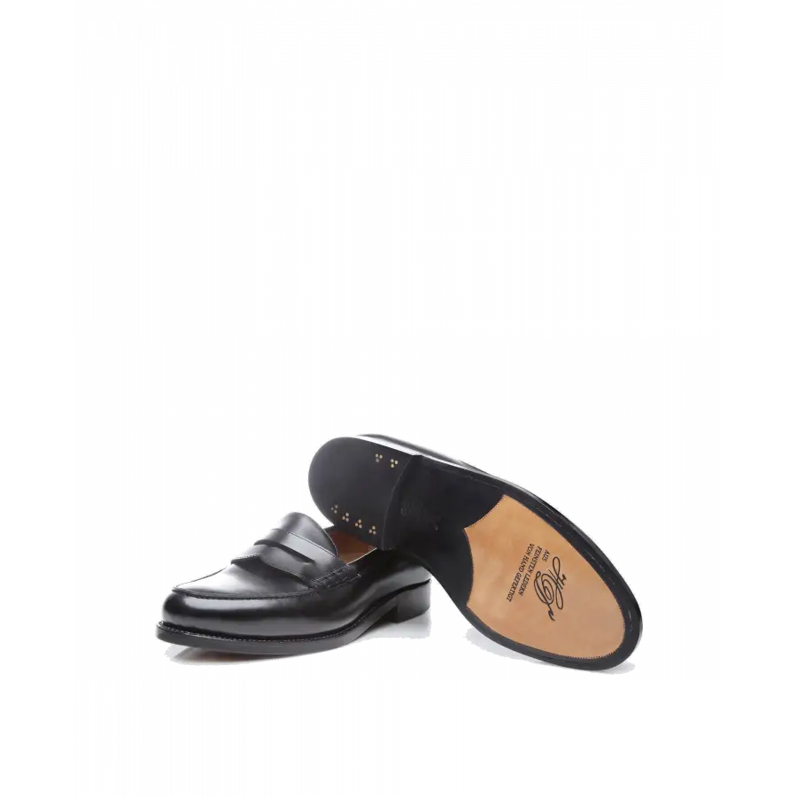 Heinrich Dinkelacker - Loafer JANOSCH K PLAIN AC Antikcalf - schwarz