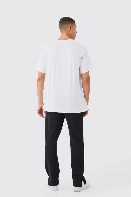Oversize T-Shirt mit lizenziertem Man Pat Print