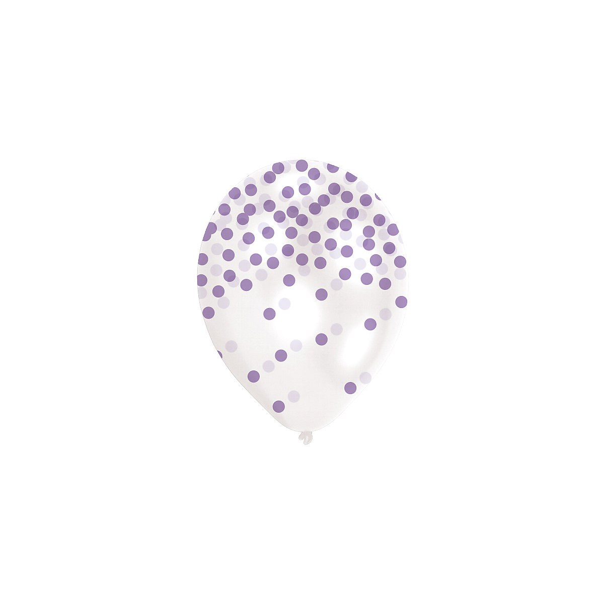 Luftballon Konfetti-Pastell, 6 Stück