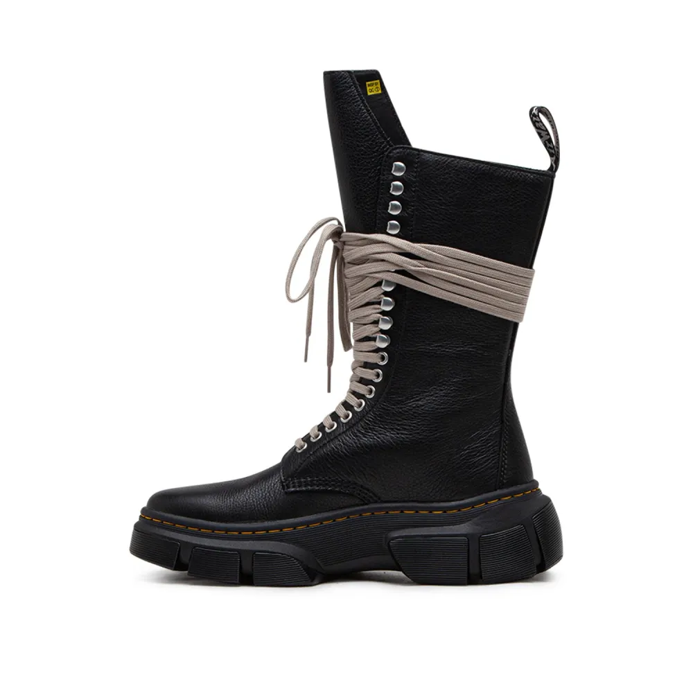 Rick Owens dr. martens x drkshdw 1918 calf length dmxl boot DM01D7808 / schwarz