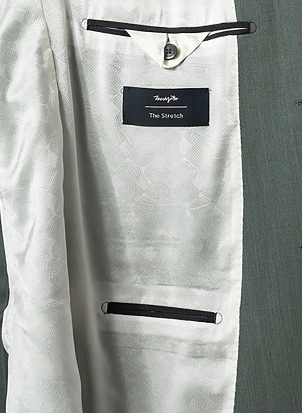 BALDESSARINI, Anzug mit Weste, Slim Fit, Schurwolle, grün