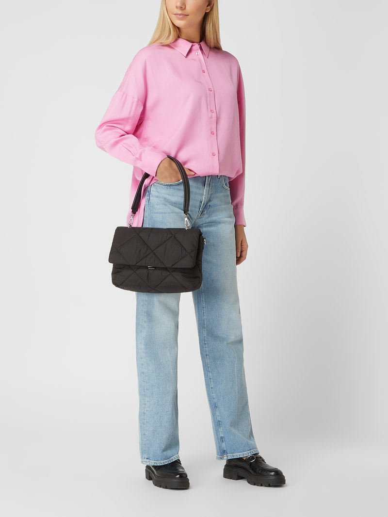 Crossbody Bag aus Textil in schwarz