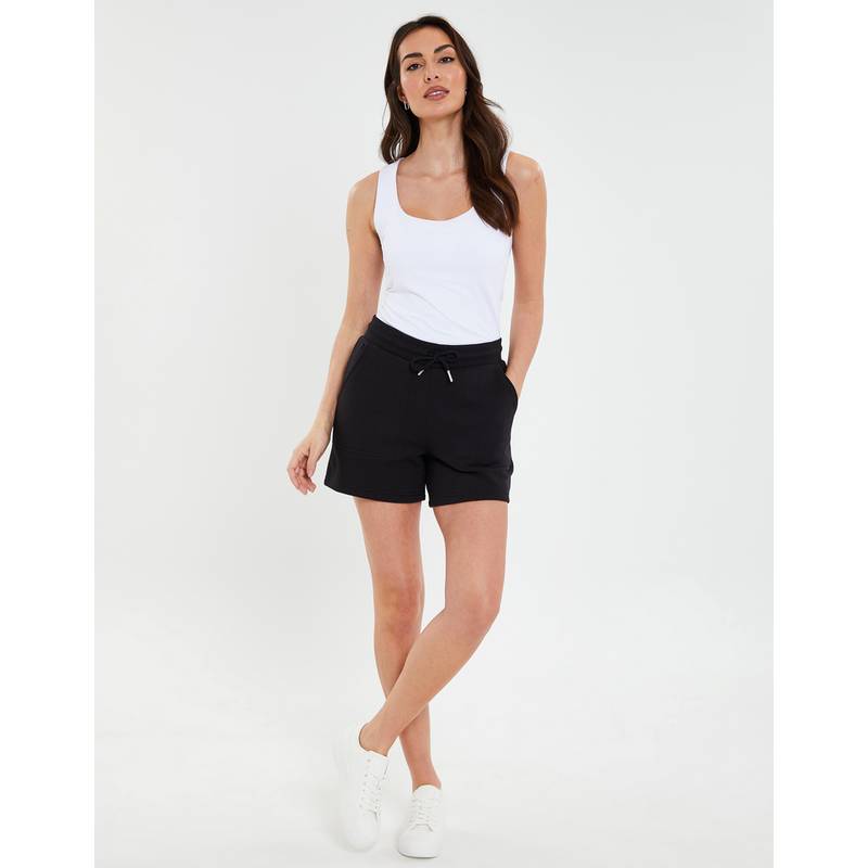 Threadbare THB Spencer Jersey Tie Waist Short Shorts Damen