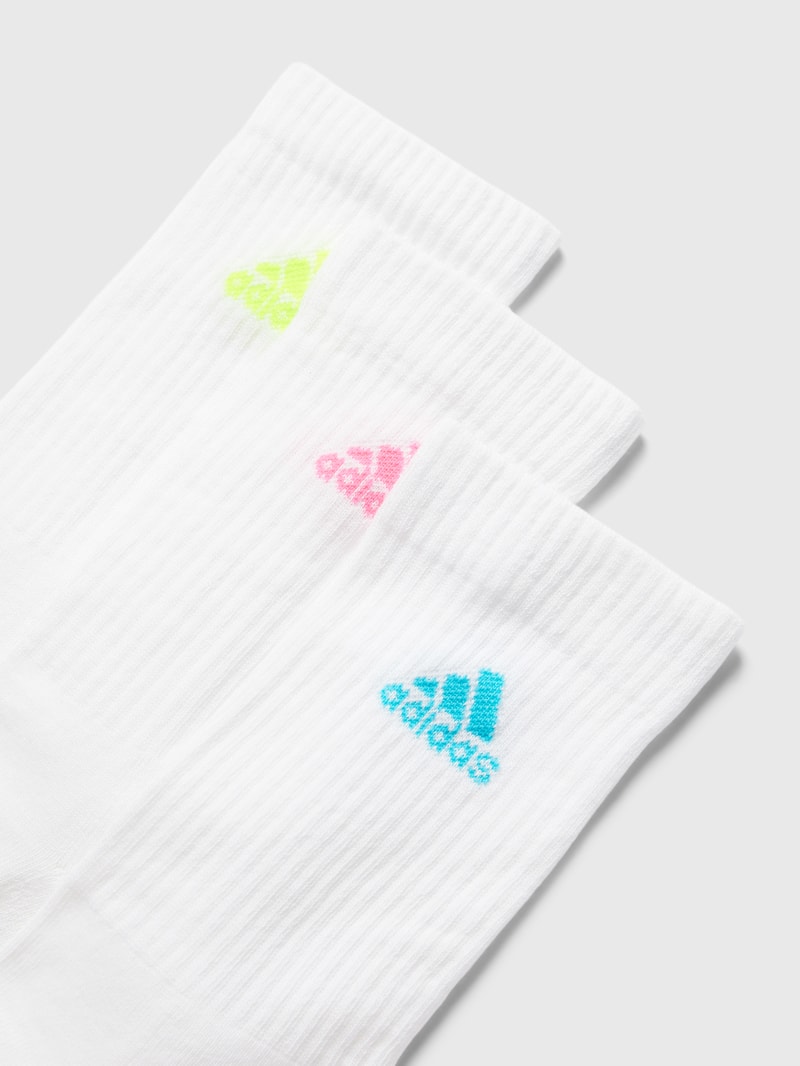 Socken mit Label-Stitching im 3er-Pack in rosa