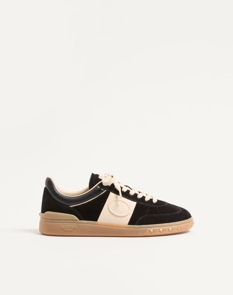 Baskets basses Upvillage en cuir fendu et cuir de veau nappa