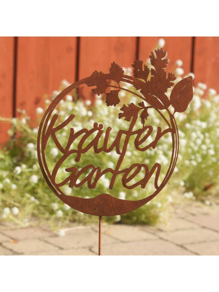 UNUS Gartenstecker Rost Kräutergarten in Braun günstig kaufen onesize