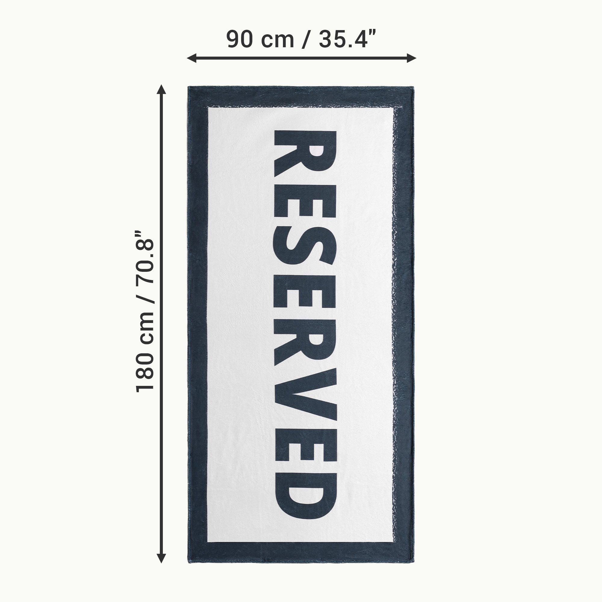 HOMELEVEL Strandtuch Strandtuch XXL Handtuch 90x180cm - schnelltrocknend saugfähig