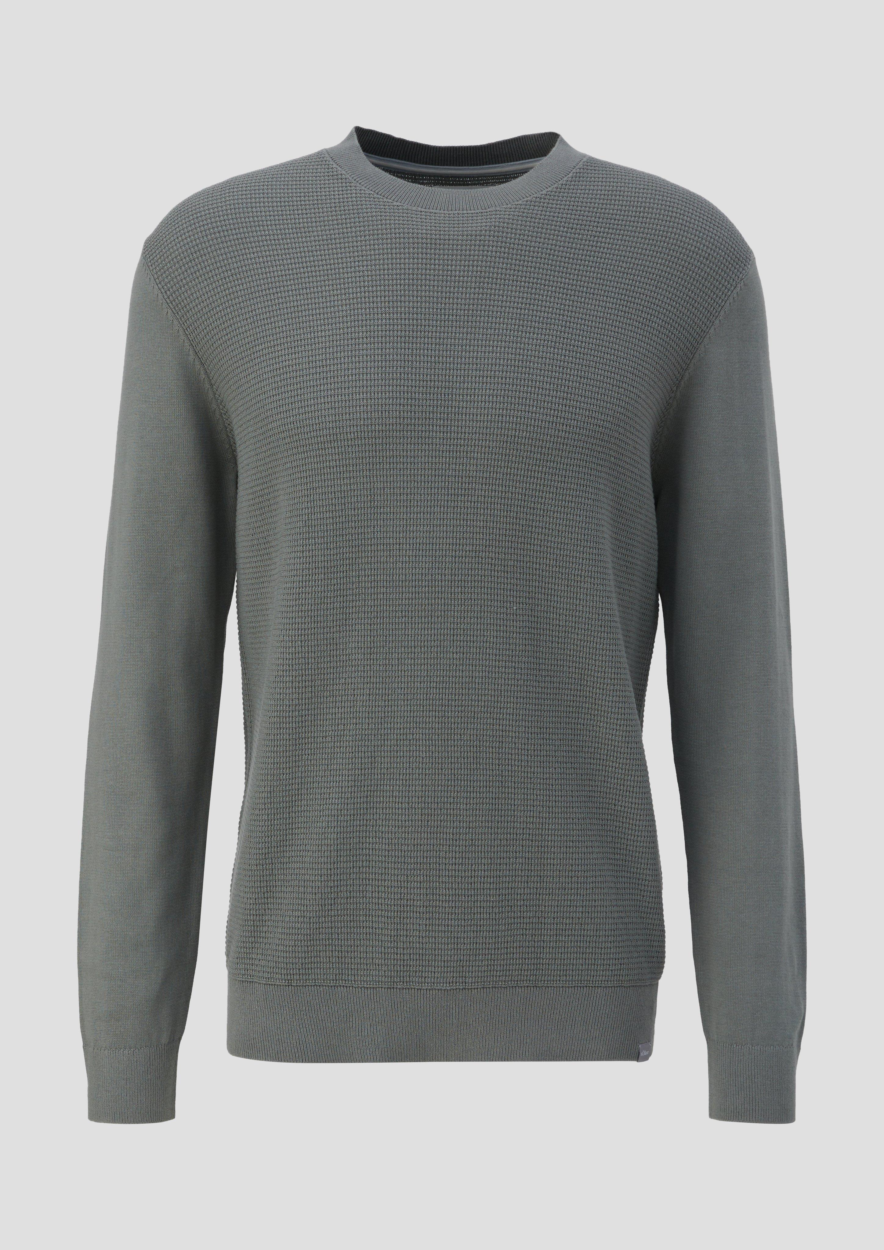 Strickpullover mit Waffelpiqué-Muster  2137426-9467
