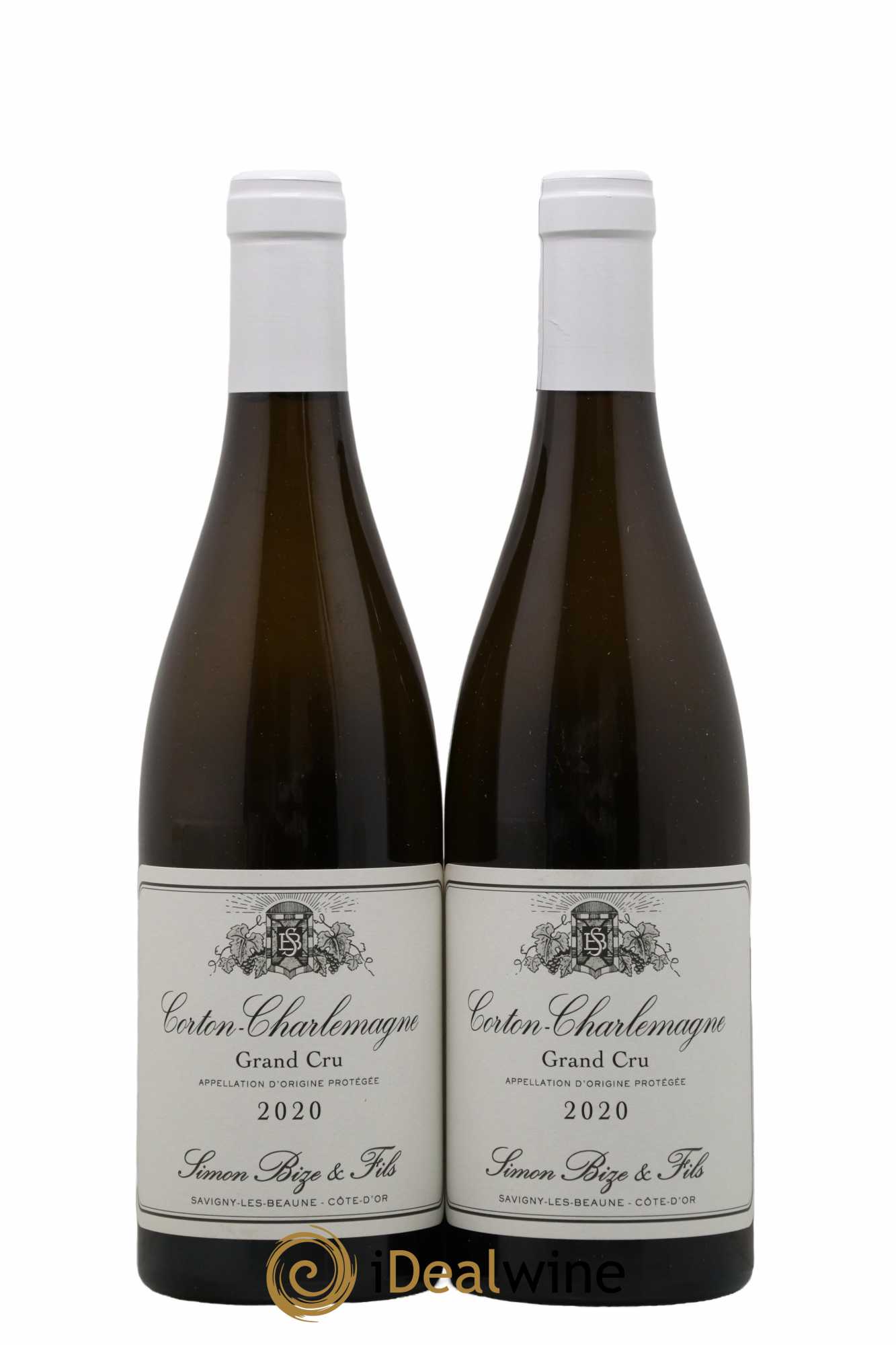 Corton-Charlemagne Grand Cru Simon Bize & Fils  2020 - Lot de 2 Bouteilles